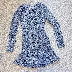 Blue Leopard Print Parker Dress